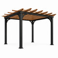 Pérgola de Aluminio y Madera de Pino 300x300x300 cm