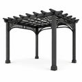 Pérgola de Aluminio y Acero Negra