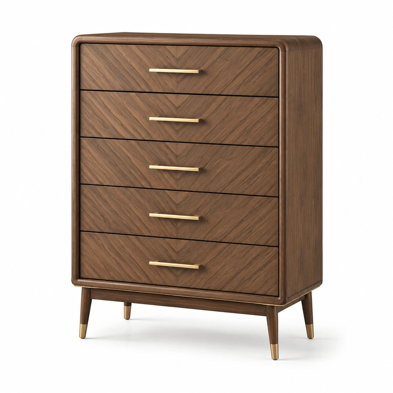 Cajonera de madera con tiradores de metal 120x80x40 cm